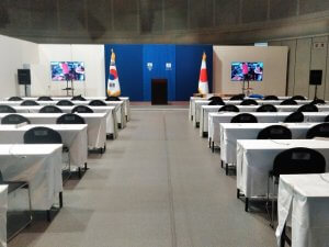 G20大阪サミット韓国記者団プレスセンターの設置【国際イベントのレンタル事例】