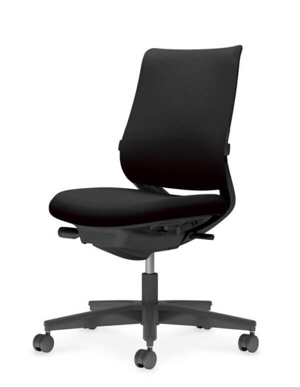 201012500001_オフィスチェア（回転椅子）肘無　布　ブラック　ミトラ２-a